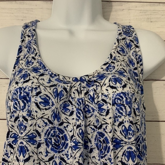 EUC Converse Floral Razorback Twist Jersey Knit Tank Top - Picture 4 of 8